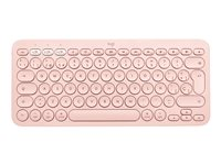 Logitech K380 Multi-Device Bluetooth Keyboard - tangentbord - nordiskt (danska/finska/norska/svenska) - rosa Inmatningsenhet 920-010402