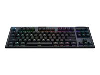 Logitech G915 TKL Tenkeyless LIGHTSPEED Wireless RGB Mechanical Gaming Keyboard - tangentbord - QWERTZ - tysk - kol Inmatningsenhet 920-009513