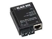 Black Box Micro Mini Media Converter - fibermediekonverterare - 10Mb LAN, 100Mb LAN, GigE - TAA-kompatibel LMC4004A