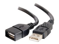 C2G 6.6ft USB Extension Cable - USB A to USB A Extension Cable - USB 2.0 - M/F - USB-förlängningskabel - USB till USB - 2 m 52107