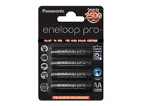 Panasonic eneloop pro BK-3HCDE batteri - 4 x AA-typ - NiMH BK-3HCDE/4BE