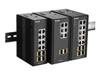 D-Link DIS 300G-12SW - switch - 8 portar - Administrerad DIS-300G-12SW