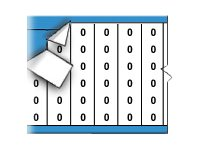 Brady Solid Numbers Wire Marker Card Legend 0 - lednings/kabelmärkare (förtryckt) TWM-0-PK