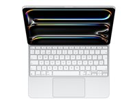 Apple Magic Keyboard - tangentbord och foliefodral - med pekdyna - QWERTY - spansk - vit Inmatningsenhet MWR43Y/A