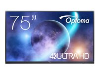 Optoma Creative Touch 5752RK+ 5-Series - 75" LED-bakgrundsbelyst LCD-skärm - 4K - för interaktiv kommunikation H1F0C0KBW101