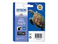 Epson T1577 - gråsvart - original - bläckpatron C13T15774010