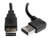 Eaton Tripp Lite Series Universal Reversible USB 2.0 Cable (Right/Left-Angle Reversible A to Reversible A M/M), 3 ft. (0.91 m) - USB-kabel - USB till USB - 91 cm UR020-003-RA