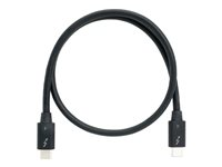 QNAP CAB-TBT4-0M5 - USB typ C-kabel - 24 pin USB-C till 24 pin USB-C - 50 cm CAB-TBT4-0M5