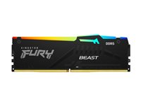 Kingston FURY Beast RGB - DDR5 - sats - 32 GB: 2 x 16 GB - DIMM 288-pin - 6000 MHz / PC5-48000 - ej buffrad KF560C40BBAK2-32