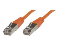 MicroConnect nätverkskabel - 15 cm - orange SSTP60015O