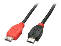 Lindy - USB-kabel - mikro-USB typ B till mikro-USB typ B - 1 cm 31759