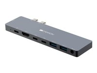 Canyon DS-8 - dockningsstation - USB-C x 2 - 2 x HDMI CNS-TDS08DG