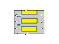 Brady PermaSleeve Wire Marking B-342 - fodral - matt - 2500 etikett (er) - 50.8 x 4.62 mm 3PS-094-2-YL