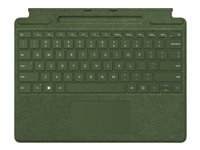 Microsoft Surface Pro Signature Keyboard - tangentbord - med pekplatta, accelerometer, Förvarings- och laddningsfack för Surface Slim Pen 2 - AZERTY - fransk - skog Inmatningsenhet 8XB-00118