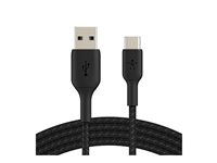 Belkin BoostCharge - USB typ C-kabel - 24 pin USB-C till USB - 3 m CAB002BT3MBK