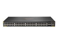 HPE Aruba 6200F 48G Class4 PoE 4SFP+ 370W Switch - switch - max. staplingsavstånd 10 kms - 48 portar - Administrerad - rackmonterbar JL727B#ABB