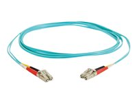 C2G LC-LC 10Gb 50/125 OM3 Duplex Multimode PVC Fiber Optic Cable (LSZH) - nätverkskabel - 10 m - havsblå 85554