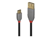 Lindy Anthra Line - USB-kabel - USB till 24 pin USB-C - 15 cm 36897