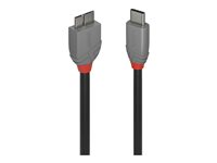 Lindy Anthra Line - USB typ C-kabel - 24 pin USB-C till Micro-USB typ B - 3 m 36623