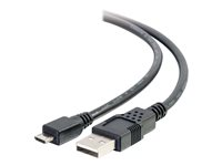 C2G 9.8ft USB to Micro B Cable - USB A to Micro USB Cable - USB 2.0 - M/M - USB-kabel - USB till mikro-USB typ B - 3 m 27366