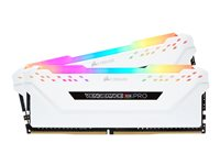 CORSAIR Vengeance RGB PRO - DDR4 - sats - 16 GB: 2 x 8 GB - DIMM 288-pin - 3200 MHz / PC4-25600 - ej buffrad CMW16GX4M2C3200C16W