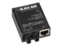 Black Box Micro Mini Media Converter - fibermediekonverterare - 10Mb LAN, 100Mb LAN, GigE - TAA-kompatibel LMC4003A