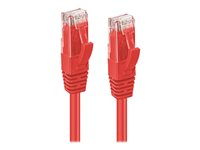 MicroConnect patch-kabel - 1.5 m - röd MC-UTP6A015R