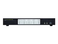 IOGEAR 4-Port 4K Dual View DisplayPort KVMP - omkopplare för tangentbord/video/mus/ljud/USB - 4 portar - TAA-kompatibel GCS1944