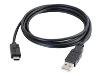 C2G 1m USB 2.0 USB Type C to USB A Cable M/M - USB C Cable Black - USB typ C-kabel - USB till 24 pin USB-C - 1 m 88870