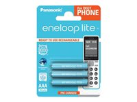 Panasonic eneloop lite DECT BK-4LCCE batteri - 3 x AAA - NiMH BK-4LCCE/3DE