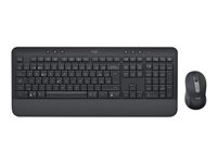 Logitech Signature MK650 Combo for Business - sats med tangentbord och mus - QWERTY - italiensk - grafit Inmatningsenhet 920-010996