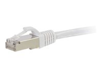 C2G Cat5e Booted Shielded (STP) Network Patch Cable - patch-kabel - 30 m - vit 83889