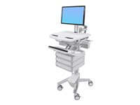 Ergotron StyleView Cart with LCD Pivot, 3 Drawers vagn - öppen arkitektur - för LCD-skärm/tangentbord/mus/processor/anteckningsbok/streckkodsläsare SV43-1330-0