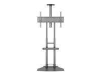 Multibrackets M Public Floorbase Basic 180 incl shelf & cameraholder vagn - för videokonferenssystem - svart 7350073737239