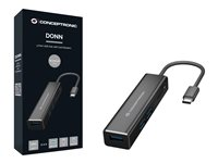 Conceptronic DONN08B - hubb - 3 portar DONN08B