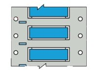 Brady PermaSleeve Wire Marking B-342 - bestrålade etiketter - matt - 100 stk - 31.8 x 50.8 mm 3PS-750-2-BL-S