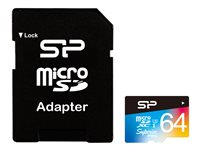 SILICON POWER Superior Pro - flash-minneskort - 64 GB - mikroSDXC UHS-I SP064GBSTXDU3V20SP