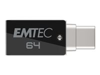 EMTEC Mobile & Go T260C - Dual - USB flash-enhet - 64 GB ECMMD64GT263C