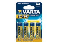 Varta Longlife Extra batteri - 4 x AA-typ - alkaliskt 04106101414