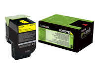 Lexmark - gul - original - tonerkassett 80C2XYE