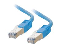 C2G Cat5e Booted Shielded (STP) Network Patch Cable - patch-kabel - 5 m - blå 83774