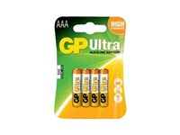 GP Ultra 24AU U4 batteri - 4 x AAA - alkaliskt 151003