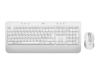 Logitech Signature MK650 Combo for Business - sats med tangentbord och mus - QWERTZ - tjeckiska - offwhite Inmatningsenhet 920-011034