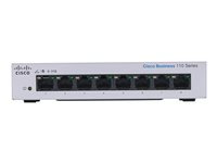 Cisco Business 110 Series 110-8T-D - switch - 8 portar - ohanterad - rackmonterbar CBS110-8T-D-UK