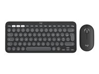 Logitech Pebble 2 Combo for Mac - sats med tangentbord och mus - QWERTZ - tysk - tonal graphite Inmatningsenhet 920-012208