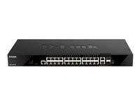 D-Link DGS 1520-28 - switch - 28 portar - smart - rackmonterbar DGS-1520-28/E