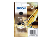 Epson 16 - svart - original - bläckpatron C13T16214012