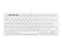 Logitech K380 Multi-Device Bluetooth Keyboard - tangentbord - QWERTY - brittisk - offwhite Inmatningsenhet 920-010405