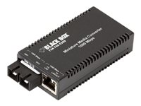 Black Box Multi-Power Miniature Media Converter - fibermediekonverterare - GigE - TAA-kompatibel LGC011A-R2