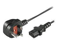 MicroConnect - strömkabel - Typ G till power IEC 60320 C13 - 1 m PE090410